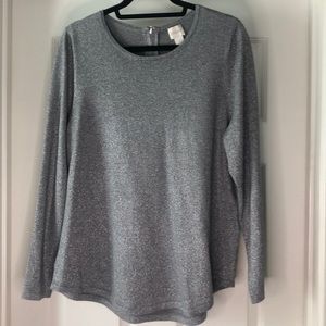 Chico's Lady's Top - Silver/Gray/Black - 3 (XL)